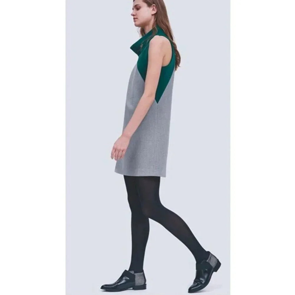 Cop Copine Colorblock Sleeveless Unique Mod Style Dress 42/L - Picture 9 of 9
